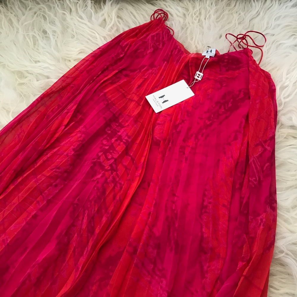 HALSTON HERITAGE V-Neck Mini Dress - Picture 3 of 5